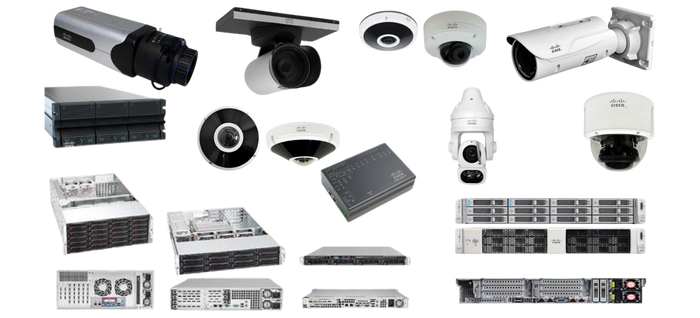 Caméra IP de vidéosurveillance Cisco (modèle PTZ, Cisco 60004500E3000 et 7000)