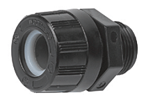 <strong>1300980147 – 5552WBLK</strong><br/><span style="color : #000000 ;">MAX-LOC Strain Relief Cord-Sealing Grip, 1″ NPT, Straight Male with O-Ring, Cable Diameter 15.88-19.05mm (.625-.750″), Polyester</span>