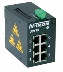 <strong>306TX</strong><br/><span style="color : #000000 ;">Switch Ethernet industriel non géré 306TX</span>