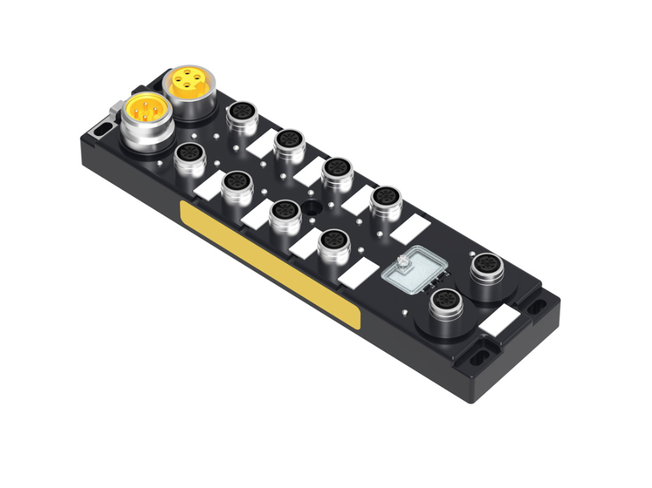 Brad HarshIO Digital Module for PROFINET, Fast Start-Up, Classic 60mm, IP67, 8 ports M12, 12 Inputs / 4 Outputs, PNP, 5 Pole Power