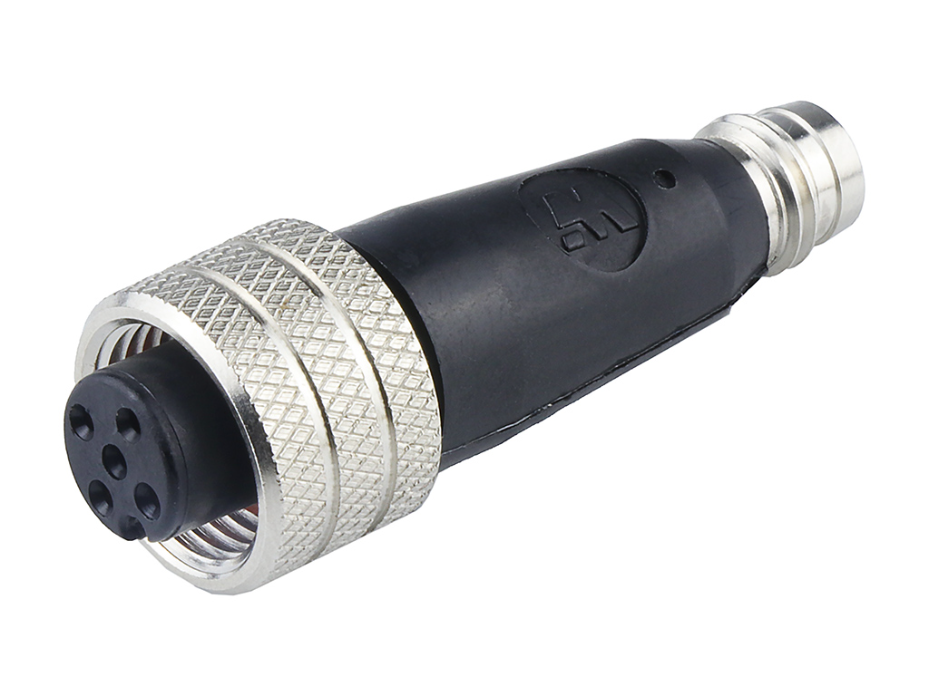 Micro-Change (M12) to Nano-Change Snap Adapter, 4 Poles, 44.7mm Length