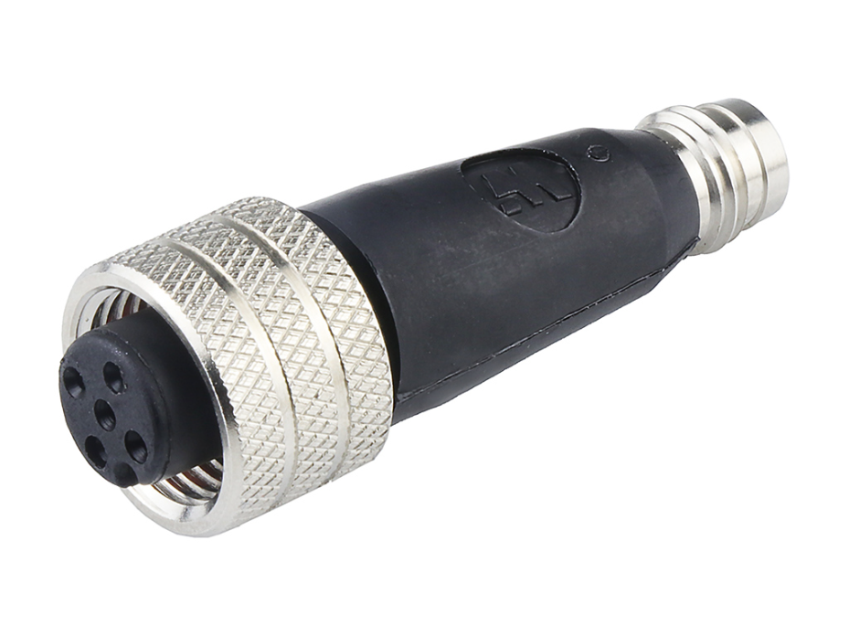 Micro-Change (M12) to Nano-Change Snap Adapter, 3 Poles, 44.7mm Length