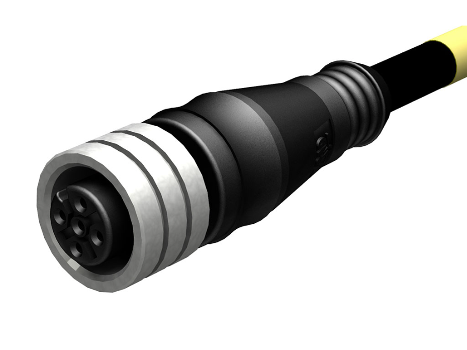 Micro-Change (M12) Single-Ended Cordset, 3 Poles, Female (Straight) to Pigtail, PUR LS0H Cable, 1.0m (3.28') Length