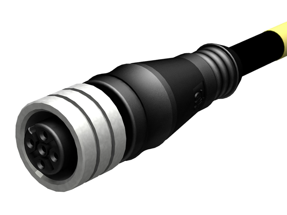 Micro-Change (M12) Single-Ended Cordset, 4 Poles, Female (Straight) to Pigtail, 0.34mm3 PUR LS0H Cable, 1.0m (3.28') Length