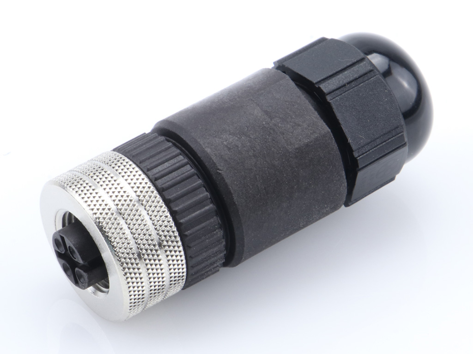 Micro-Change (M12) Single Keyway with PG9 Cable Fitting, Straight Female, 4 Poles, Cable Diameter 4.10-8.10mm