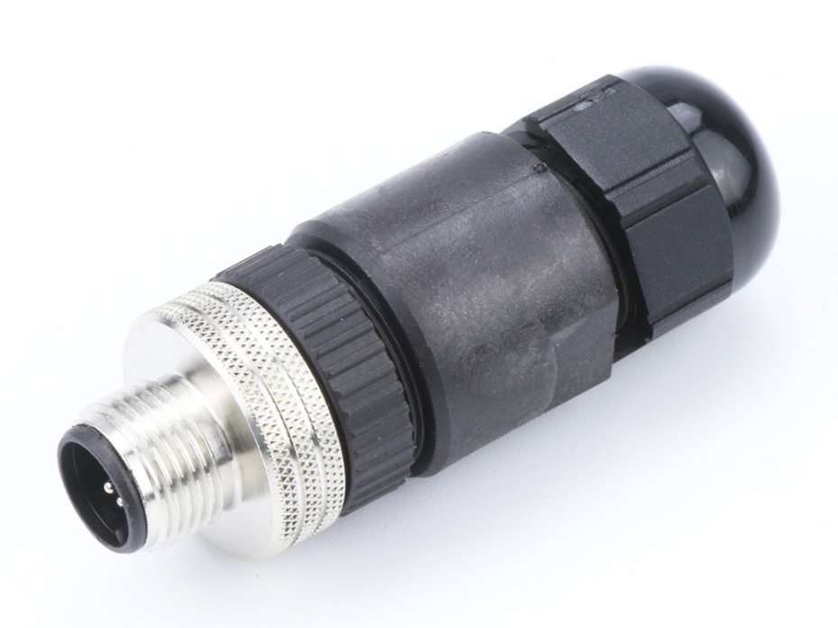 Micro-Change (M12) Single Keyway with PG9 Cable Fitting, Straight Male, 5 Poles, Cable Diameter 4.10-8.10mm