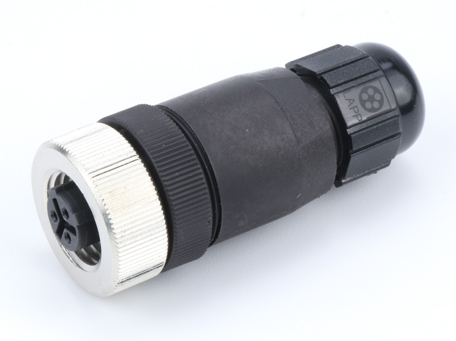 Micro-Change (M12) Dual Keyway with PG7 Cable Fitting, Straight Female, 3 Poles, Cable Diameter 3.30-6.60mm
