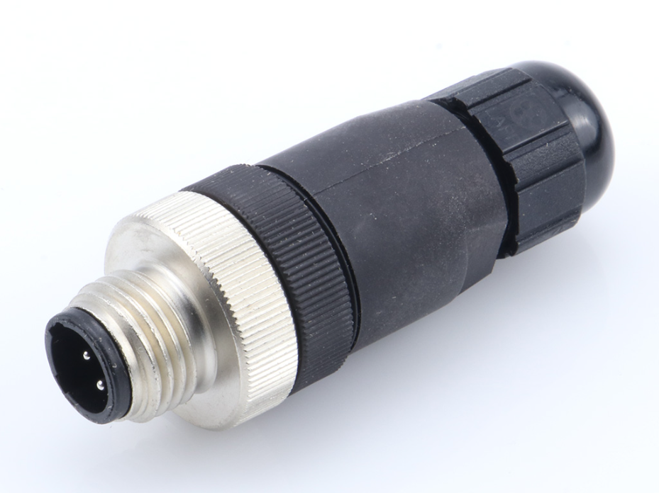 Micro-Change (M12) Dual Keyway with PG7 Cable Fitting, Straight Male, 3 Poles, Cable Diameter 3.30-6.60mm