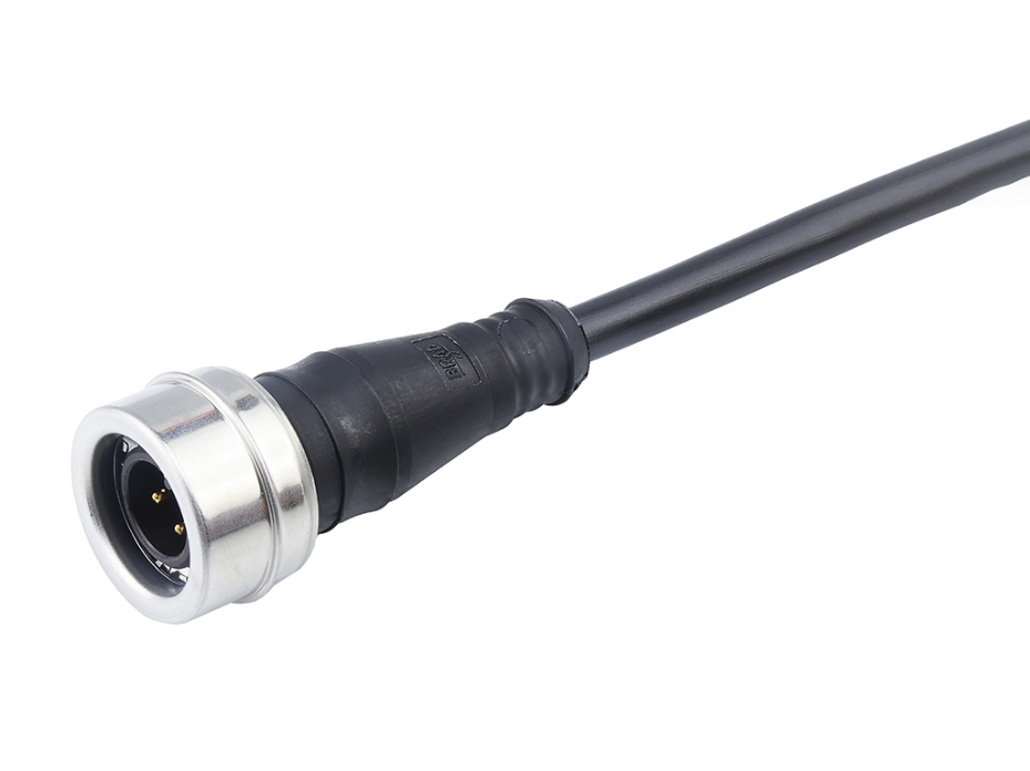 Ultra-Lock (M12) Single-Ended Cordset, 4 Poles, Male (Straight) to Pigtail, 22 AWG, PVC Cable, 1.0m (3.28') Length