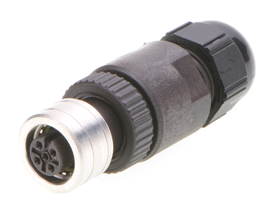 Ultra-Lock (M12) Single Keyway with PG9 Cable Fitting, Female, 5 Pole, Straight, Cable Diameter 4.10-8.10mm