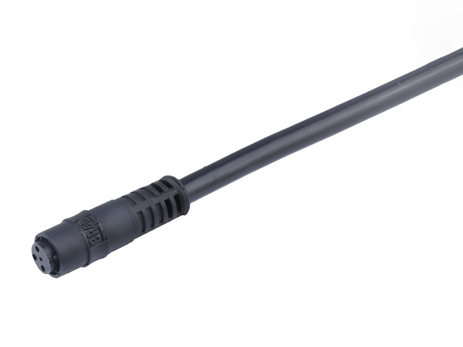 Nano-Change (M8) Single-Ended Cordset, 3 Poles, Female (Straight) with Snap Coupling to Pigtail, 3x 0.25mm, PVC Cable, 2.0m (6.56') Length