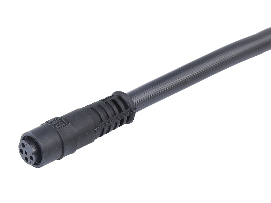 Nano-Change (M8) Single-Ended Cordset, 4 Poles, Female (Straight) with Snap Coupling to Pigtail, 0.25mm PVC Cable, 2.0m (6.56') Length