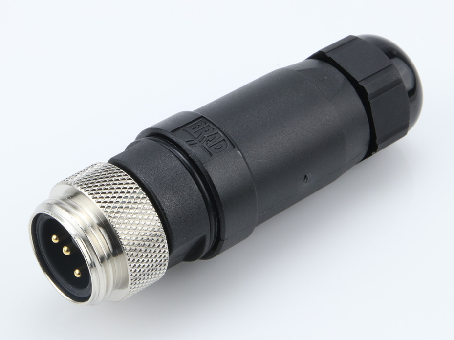Mini-Change Field Attachable, Male Connector, 3 Pole, Cable Range: 5.08-12.19mm Outside Diameter with External Threads