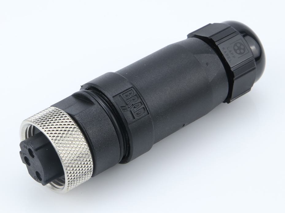 Mini-Change Field Attachable, Female Connector, 3 Poles, Tri-Key, Cable Range: 6.00-12.00mm Outside Diameter with Internal Threads
