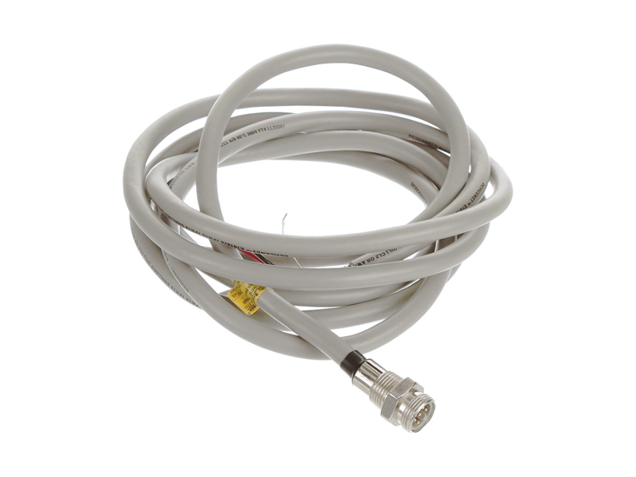 DeviceNet Mini-Change Receptacle, 5 Poles, Male (Straight) with DeviceNet Thick Trunk Cable, 1/2" - 14 NPT, 4.0m (13.12') Length