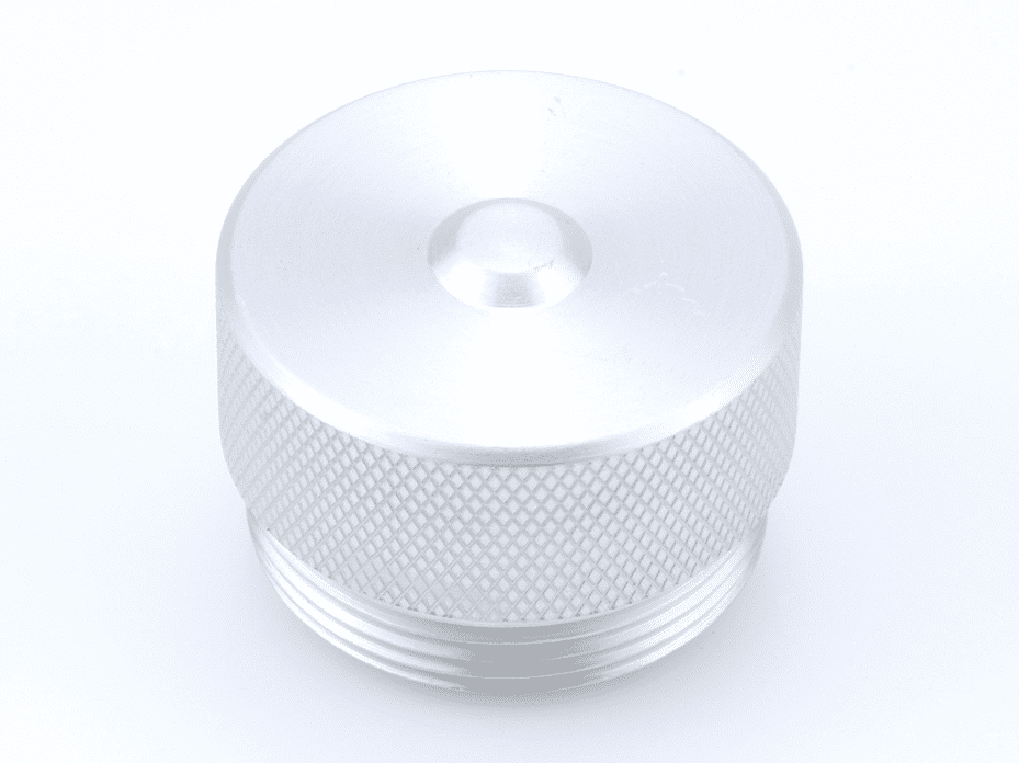 BradPower D-Size (1 3/8"–M35) Male Closure Cap, External Threads, 38.35mm Diameter