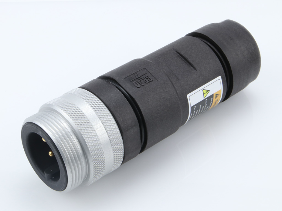 BradPower D-Size (1 3/8"–M35) Male Field Attachable, 4-Pole, Straight