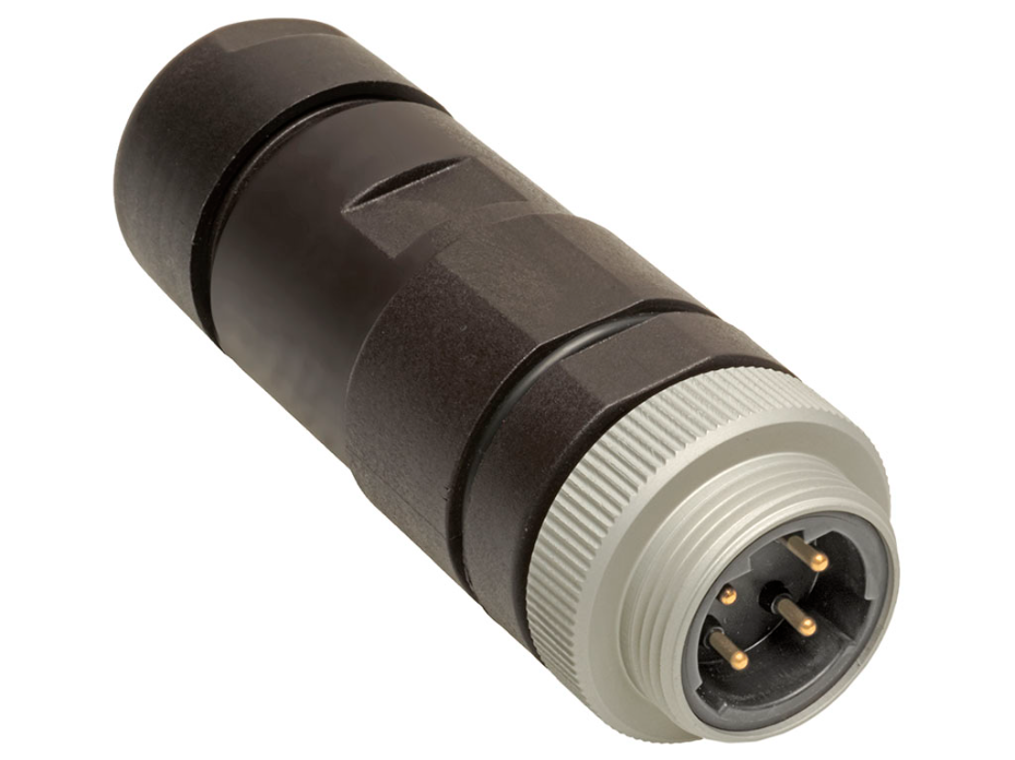 BradPower C-Size (1-1/8"-M29) Male Field Attachable, 4-Poles, Tri-Key, Straight