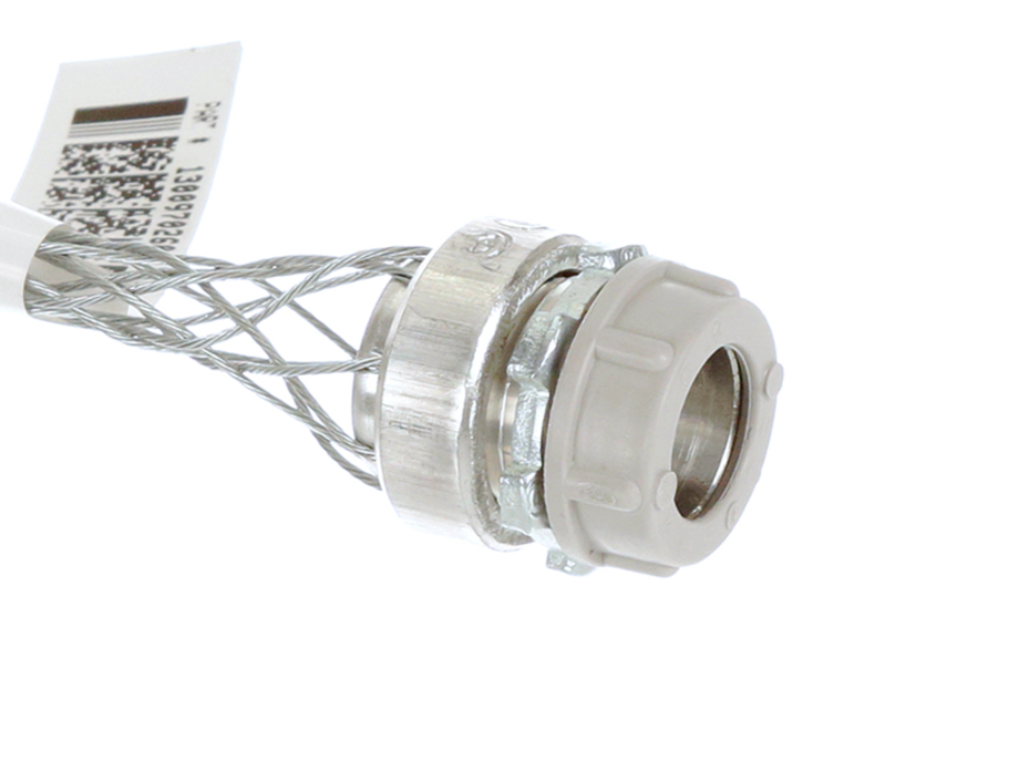 Dust-Tight Strain Relief Wide Range Grip, 1/2" NPT, Straight Male, Cable  Diameter 10.16-13.72mm (.400-.540"), Approximate Break Strength 167.83kg (370 lbs)