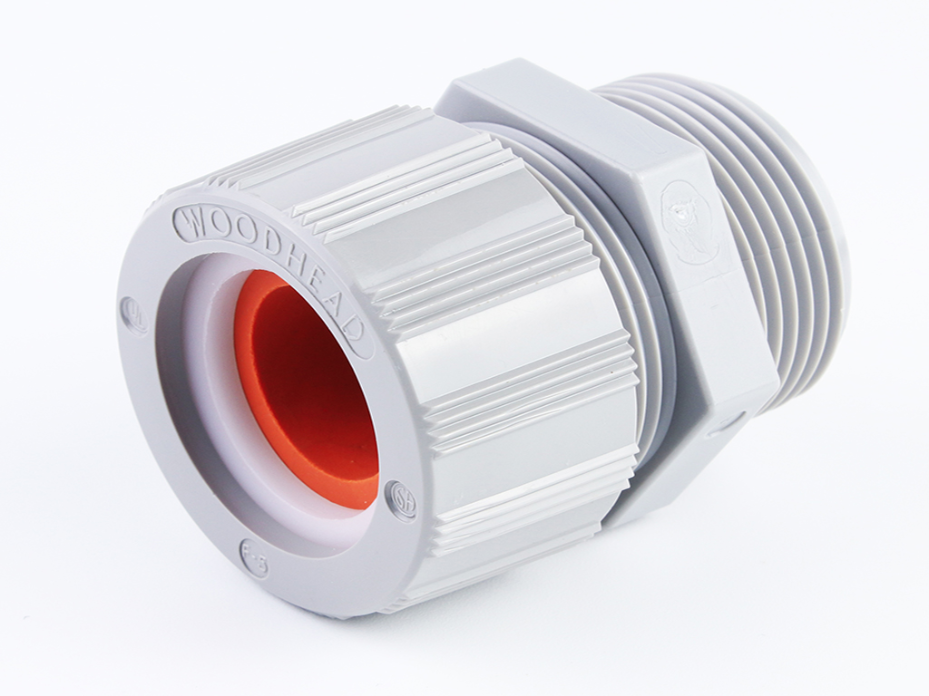 MAX-LOC Strain Relief Cord-Sealing Grip,1-1/4" NPT, Straight Male Cable Diameter 19.05-22.23mm (.750-.875")