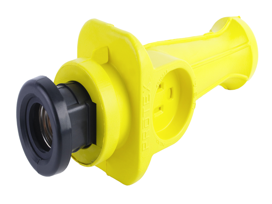 Super-Safeway Rubber Hand Lamp with Receptacle