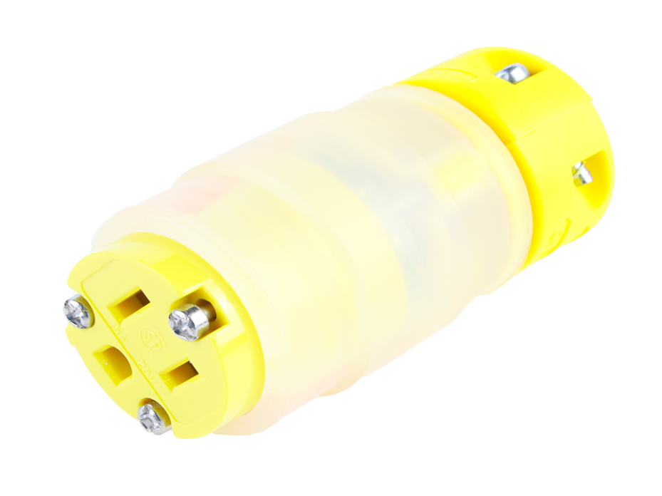 Super-Safeway Ground Fault Monitoring Connector 2 Pole/3 Wire, NEMA 5-15, 125V