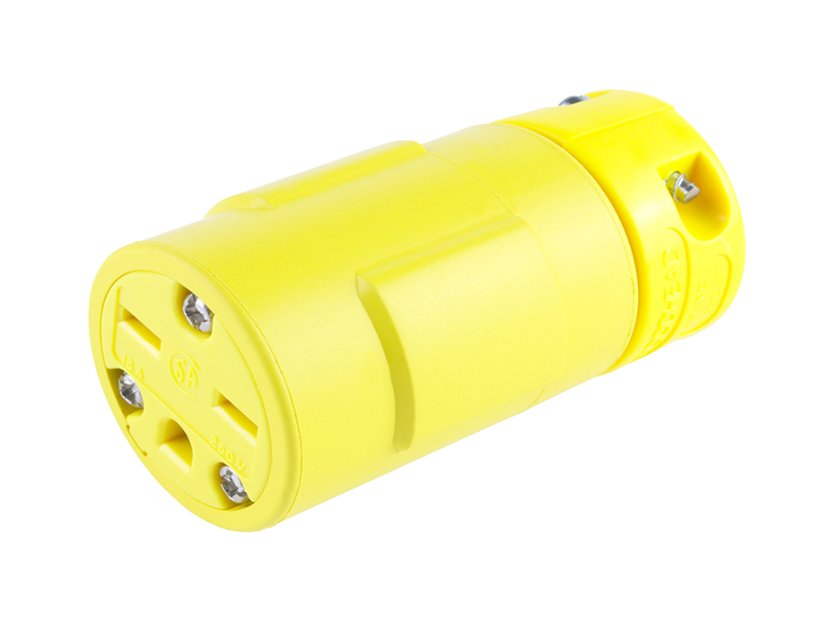 Super-Safeway Connector, 2 Pole/3 Wire, NEMA 6-15, 250V