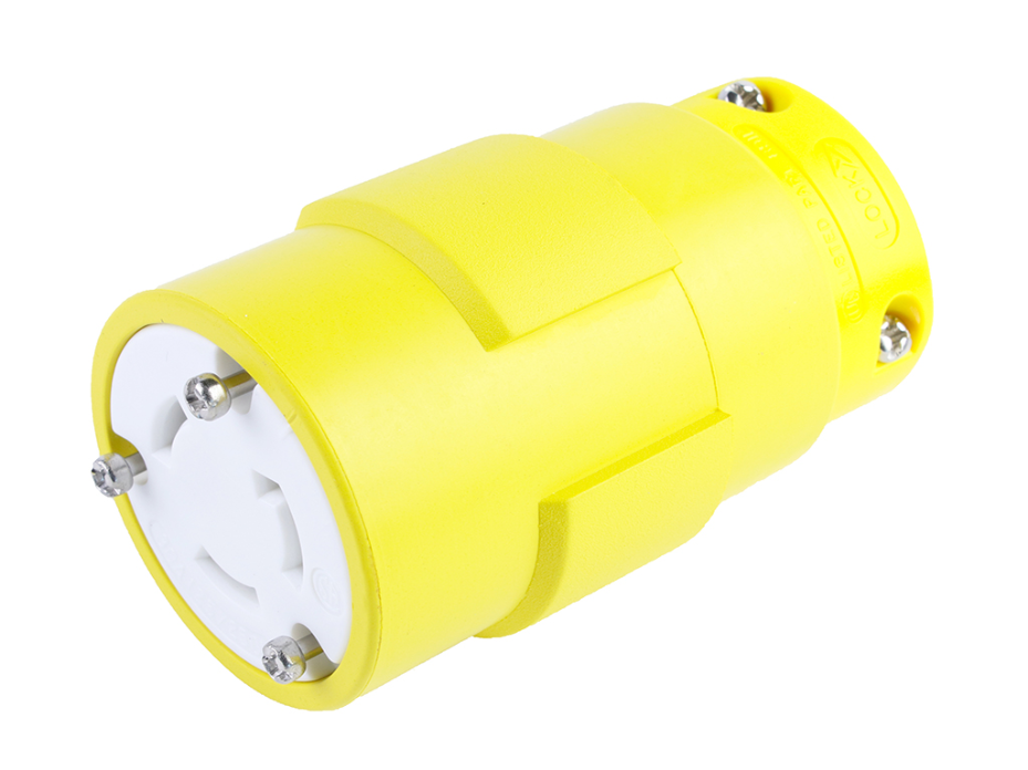 Super-Safeway Connector with Locking Blade, 3 Pole/3 Wire, Non-NEMA, 250V