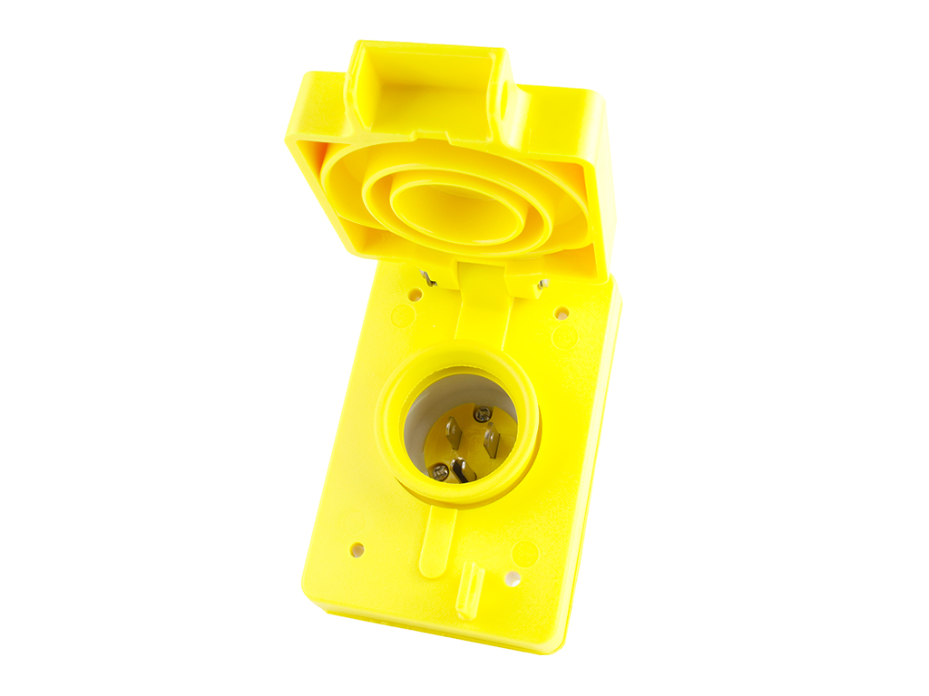 Watertite Extreme Plug with Single Flip Coverplate, 2 Pole/3 Wire, NEMA 5-15, 125V
