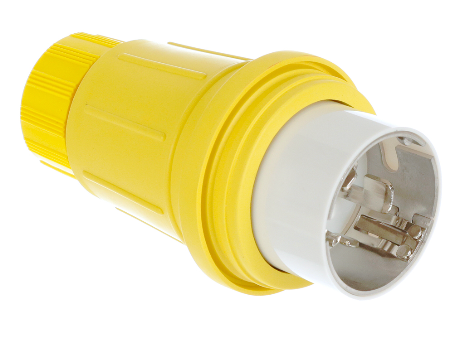 Watertite Extreme Plug with California Style Locking Blade, 3 Pole/4 Wire, Non-NEMA, 480V, Cord Grip Body Size F5