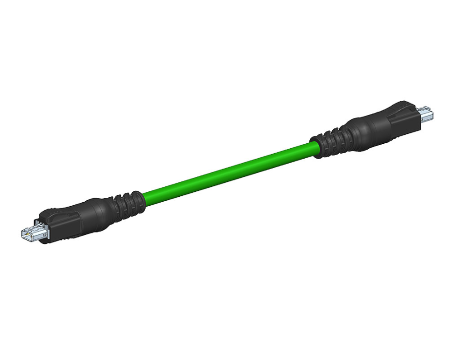 T1 Industrial Single-Pair Ethernet (SPE) Plug Cable Assembly, IP20, 10.0m Cable Length