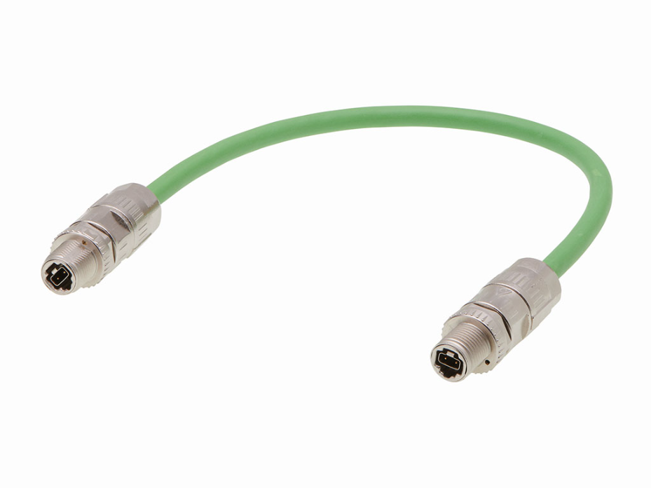 T1 Industrial Single-Pair Ethernet (SPE) M12 Plug Cable Assembly, IP65/67, 7.5m Cable Length