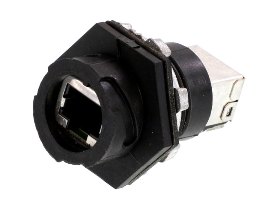 Industrial Ethernet RJ-45 Receptacle, Panel Mount