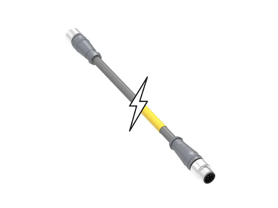 DeviceNet Micro-Change Double-Ended Cordset, 5 Poles, Male (Straight) to Female (Straight), NMEA 2000 Style Cable, 5.0m (16.40') Length, meets NMEA 2000