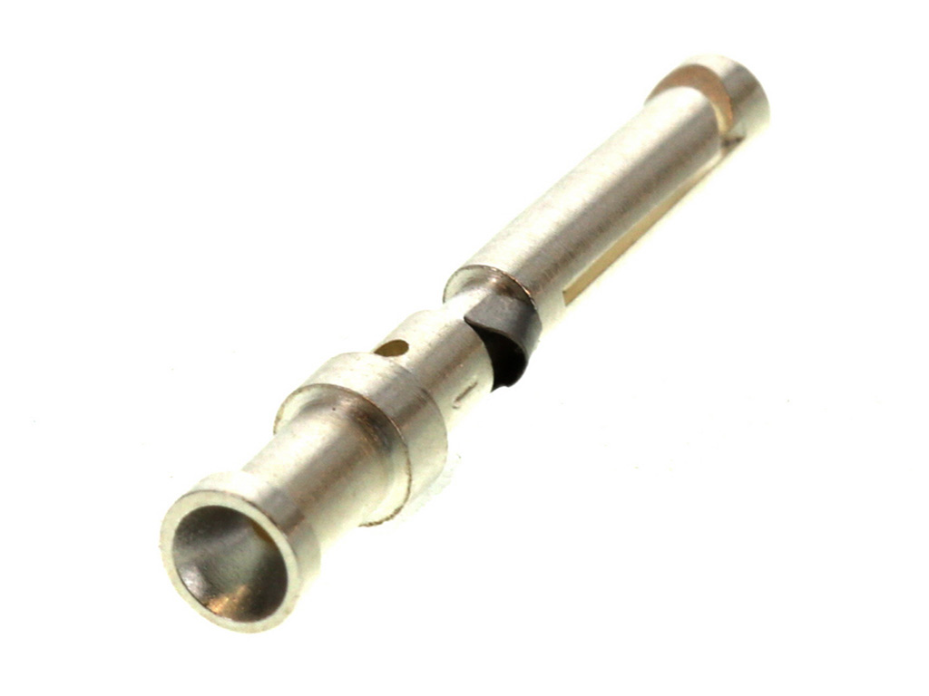 GWconnect Turned Crimp Contact for 10A Inserts and Modules, Female, Silver (Ag) Plated Copper Alloy, 0.14-0.37mm² (26-22 AWG), 100 per Bag