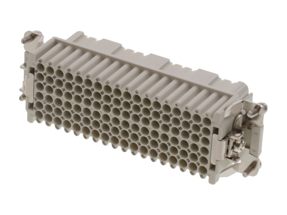 GWconnect Crimp Contact Insert, Female, 108-Pole, 10A, Numbered 1-108, for Turned Crimp Contacts, Size 24B «104x27»