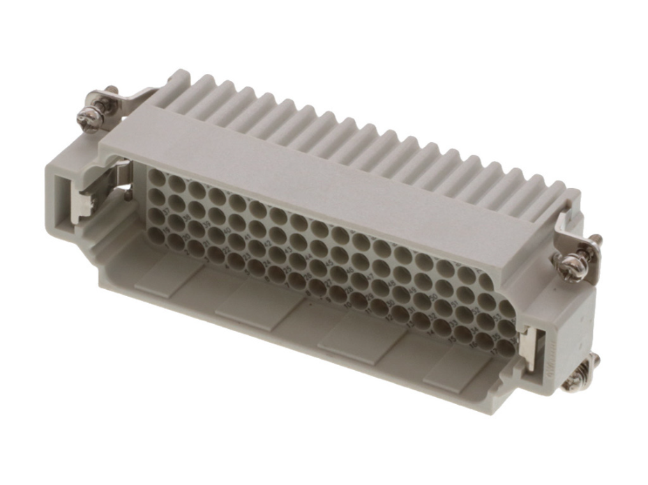GWconnect Crimp Contact Insert, Male, 108-Pole, 10A, Numbered 1-108, for  Turned Crimp Contacts, Size 24B «104x27»