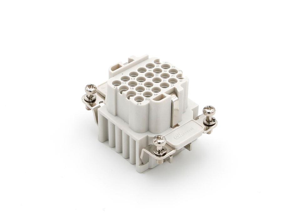GWconnect Crimp Contact Insert, Female, 24-Pole, 10A, for Double Contacts, Size 6B «44x27»