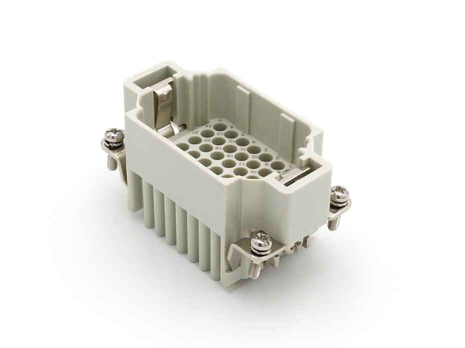 GWconnect Crimp Contact Insert, Male, 42-Pole, 10A, for Turned Crimp Contacts, Size 10B «57x27»