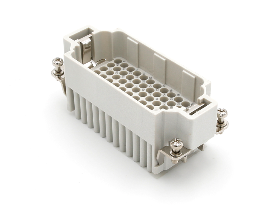 GWconnect Crimp Contact Insert, Male, 72-Pole, 10A, Numbered 1-72, for Turned Crimp Contacts, Size 16B «77x27»