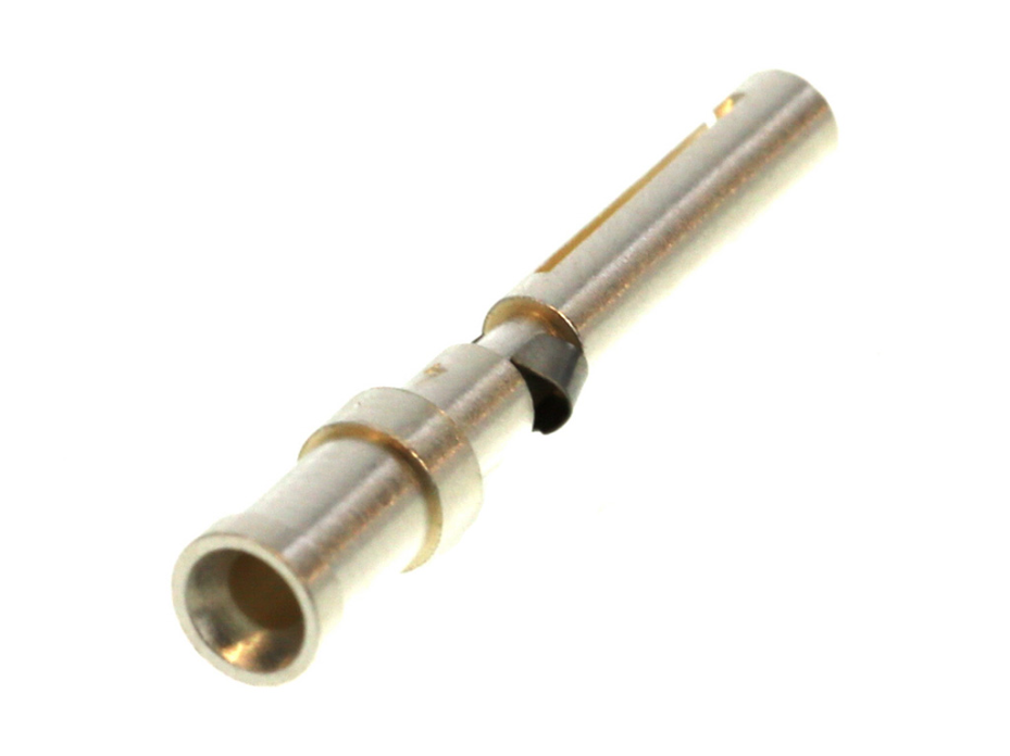 GWconnect Turned Crimp Contact for 16A Inserts and Modules, Female, Silver (Ag) Plated Copper Alloy, 1.50mm² (16 AWG), 100 per Bag
