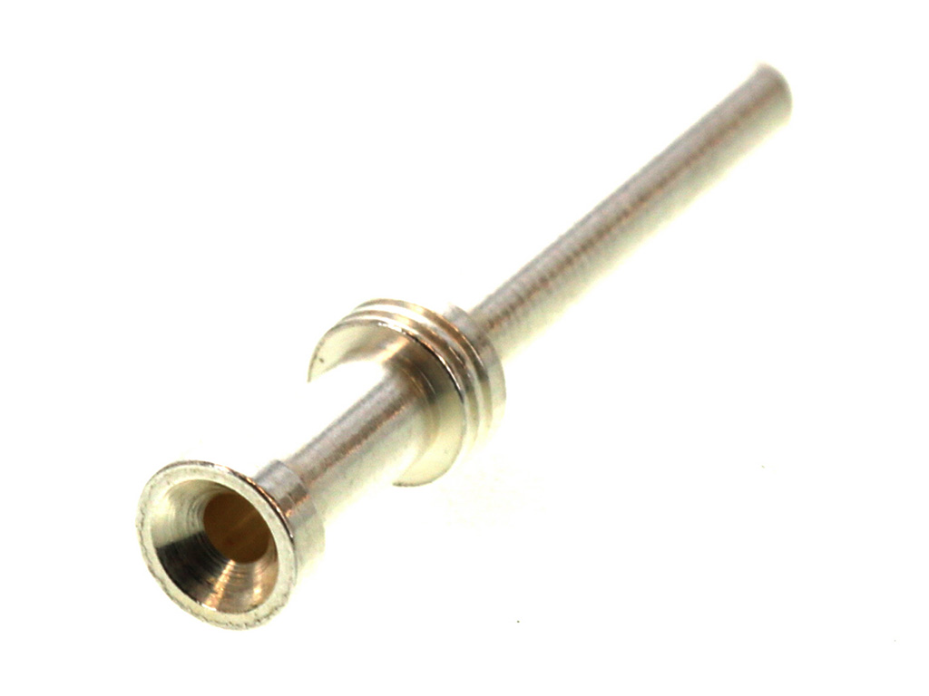 GWconnect Turned Crimp Contact for 16A Inserts and Modules, Male, Silver  (Ag) Plated Copper Alloy, 1.50mm² (16 AWG), 100 per Bag