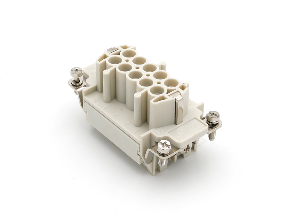 GWconnect Crimp Contact Insert, Female, 10-Pole, 16A, for Crimp Contacts, Size 10B «57x27»