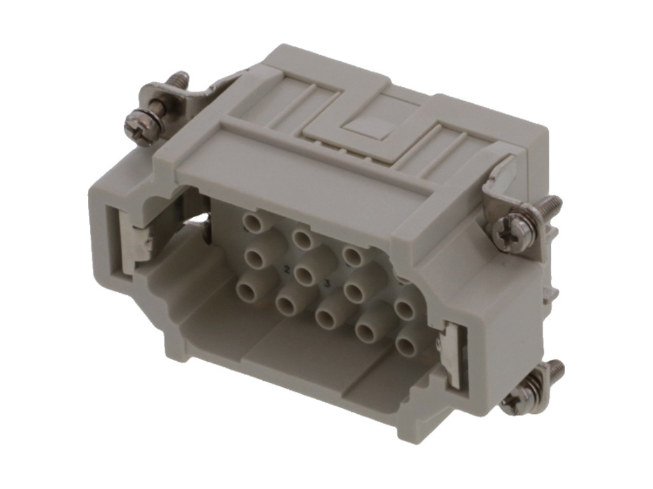 GWconnect Crimp Contact Insert, Male, 18-Pole, 16A, for Crimp Contacts, Size 10B «57x27»