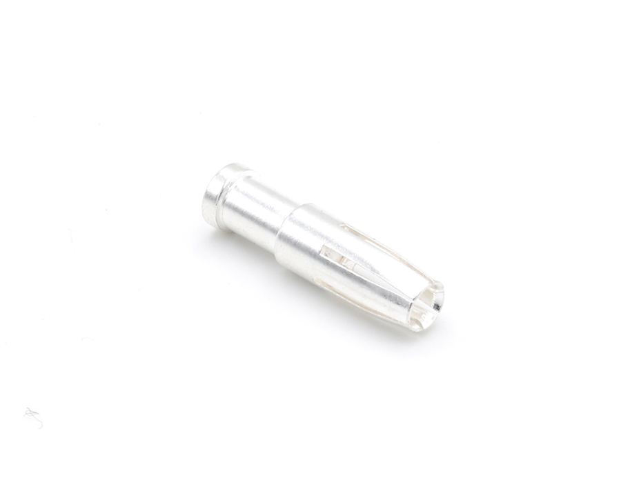 GWconnect Turned Crimp Contact for 40A Inserts and Modules, Female, Silver (Ag) Plated Copper Alloy, 6.00mm² (10 AWG), 100 per Bag