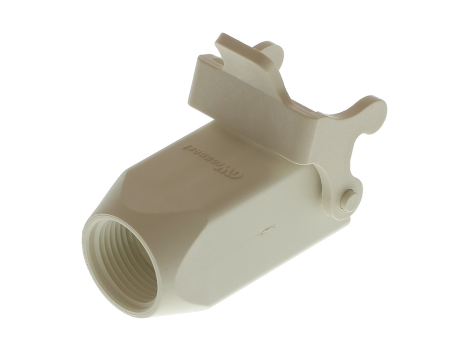 GWconnect STD - Standard, Single Lever Coupler, Polyamide, with 1 Lever,  Top Entry, Size 3A «21x21», Pg11 Thread, Grey White