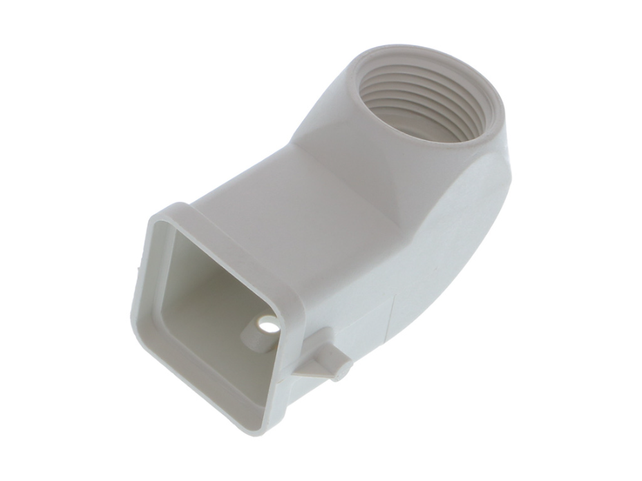 GWconnect STD - Standard, Single Lever Hood, Polyamide, with 2 Pegs, Side Entry, Size 3A «21x21», M20 Thread, Grey White