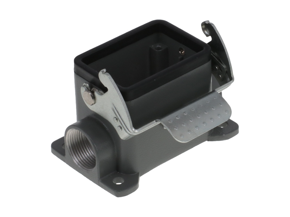 GWconnect STD - Standard, Single Lever Surface Mount Housing, Die-cast Aluminum, with 1 Lever, with Gasket, Size 6B «44x27», Pg16x2 Thread, Grey