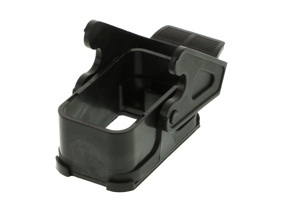 GWconnect STD - Standard, Single Lever Bulkhead Mount Housing, Polyamide, with 1 Lever, Top Entry, Size «32x13», Black