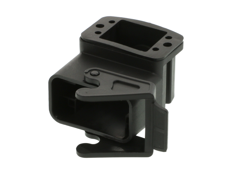 GWconnect STD - Standard, Single Lever Bulkhead Mount Housing, Polyamide, with 1 Lever, Side Entry, Size «32x13», Black